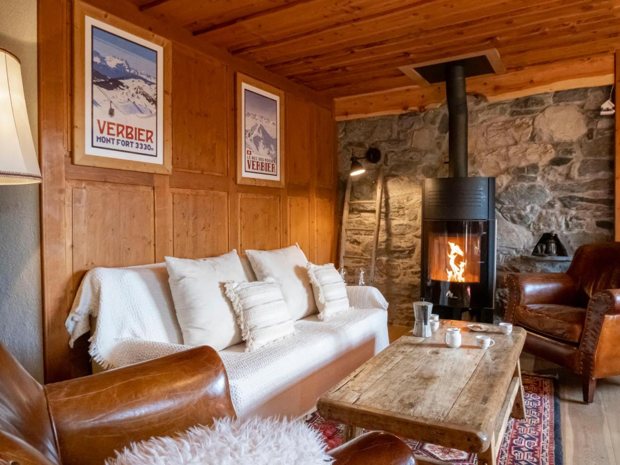 Chalet La Pive By Interhome Verbier Bagian luar foto